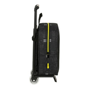 School Rucksack with Wheels Batman Comix Black Yellow (22 x 28 x 10 cm)