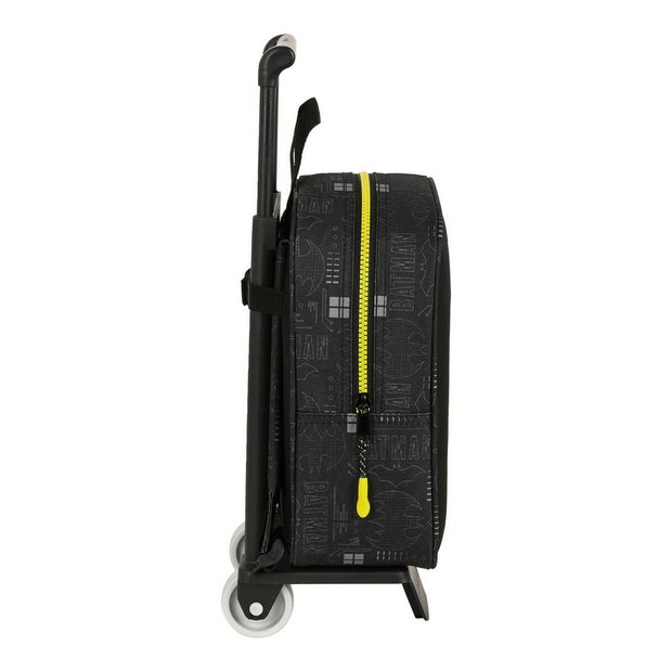 School Rucksack with Wheels Batman Comix Black Yellow (22 x 28 x 10 cm)