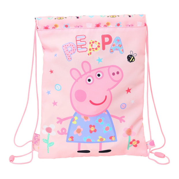 Backpack with Strings Peppa Pig Having fun (26 x 34 x 1 cm)