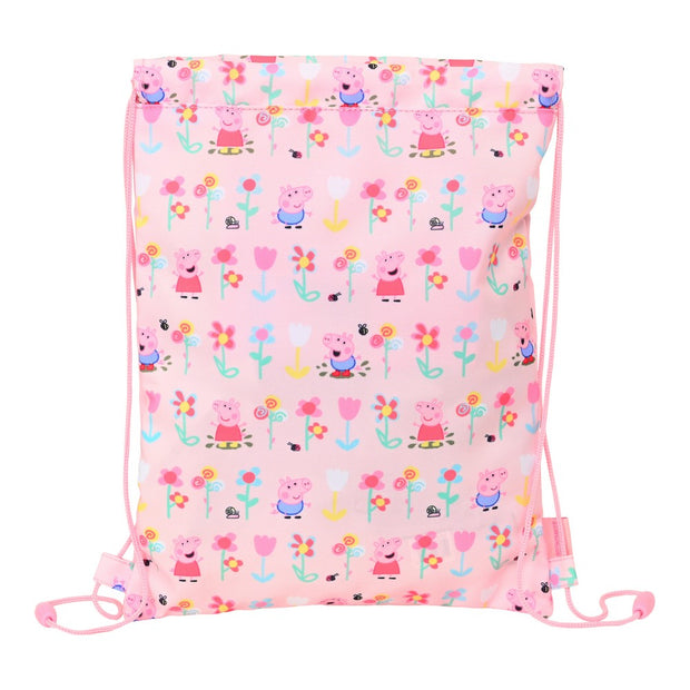 Backpack with Strings Peppa Pig Having fun (26 x 34 x 1 cm)