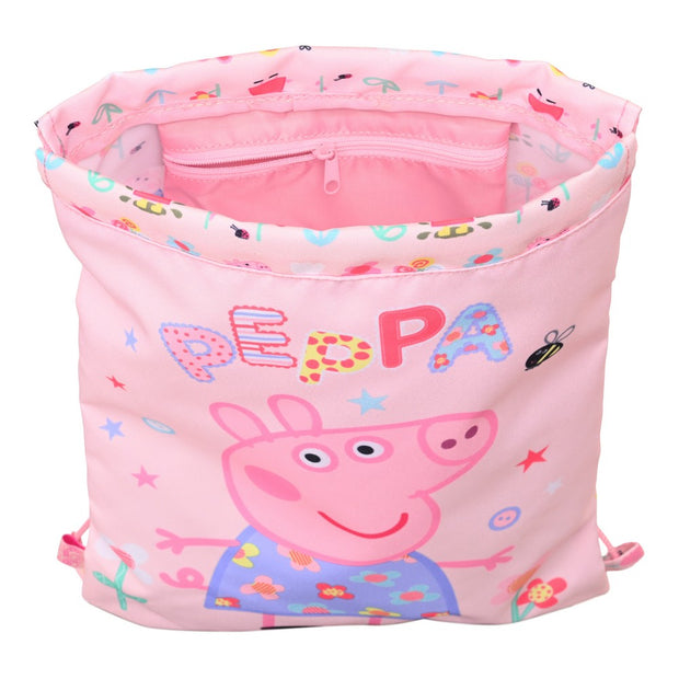 Backpack with Strings Peppa Pig Having fun (26 x 34 x 1 cm)