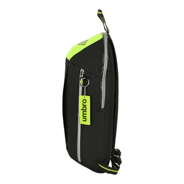 Casual Backpack Umbro Essentials Black Lime (22 x 39 x 10 cm)