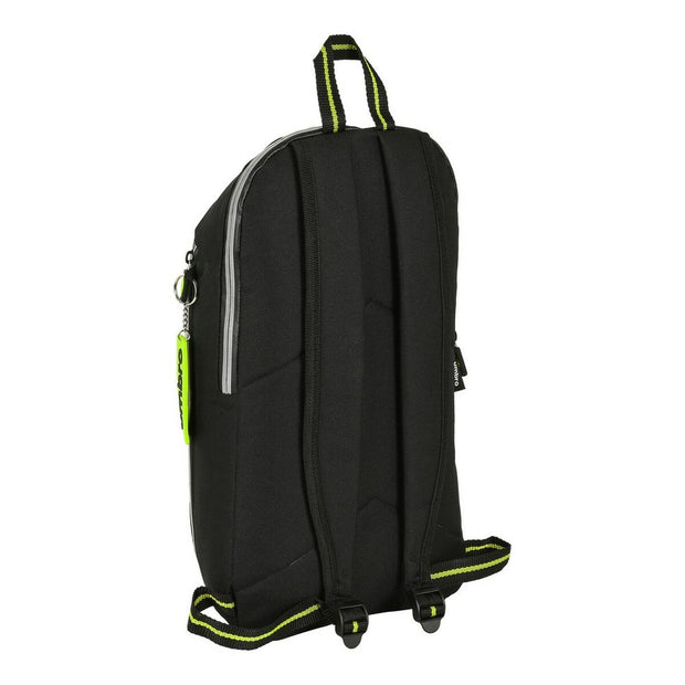 Casual Backpack Umbro Essentials Black Lime (22 x 39 x 10 cm)