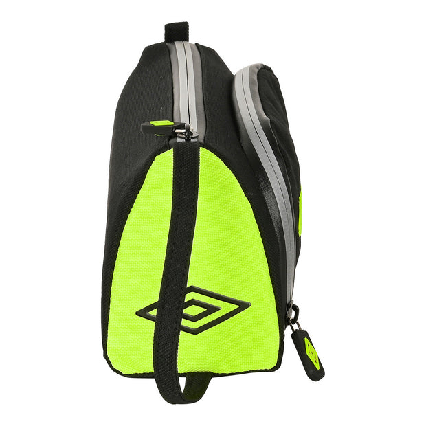 School Case Umbro Essentials Black Lime (20 x 11 x 8.5 cm)