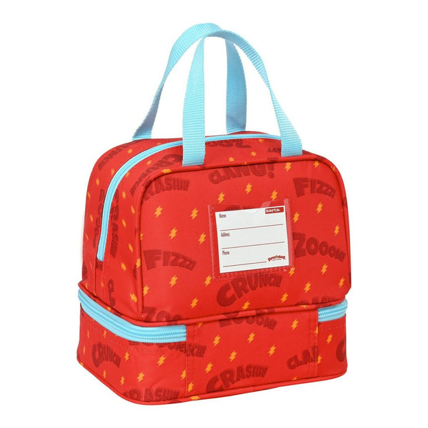 Lunchbox SuperThings Kazoom Kids Rot Hellblau (20 x 20 x 15 cm)