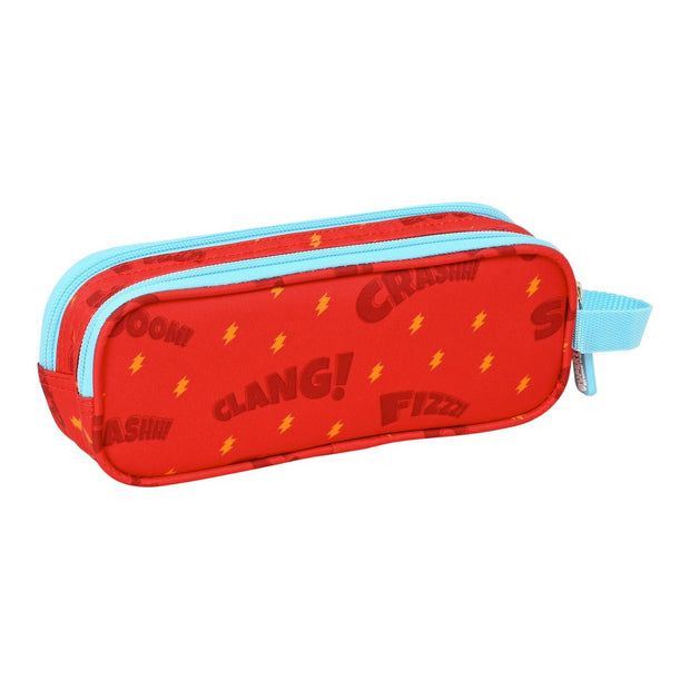 School Case SuperThings Kazoom Kids Red Light Blue (21 x 8 x 6 cm)