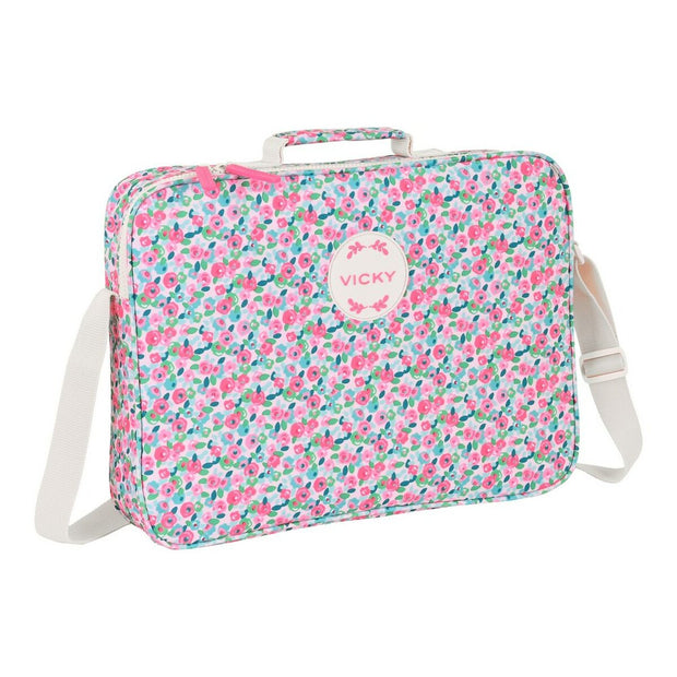 School Satchel Vicky Martín Berrocal Rosebloom Multicolour (38 x 28 x 6 cm)