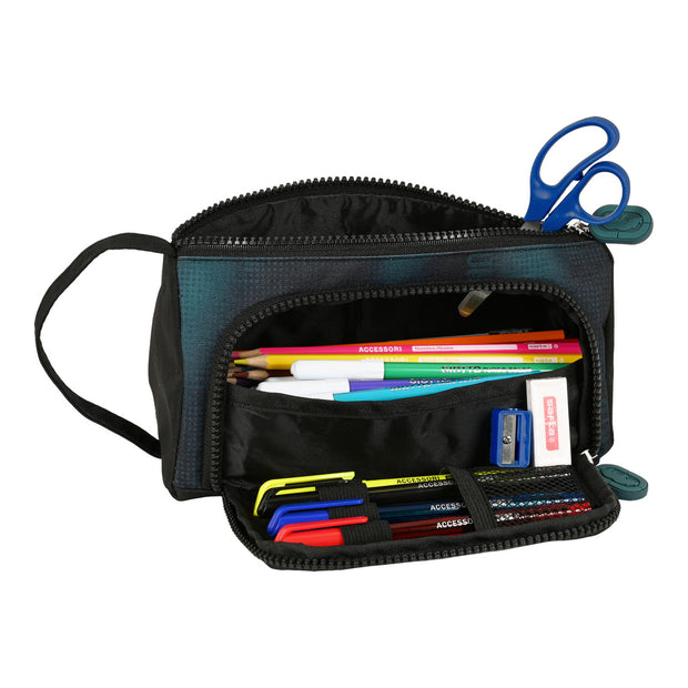School Case Eckō Unltd. Nomad Black Blue (20 x 11 x 8.5 cm) (32 Pieces)