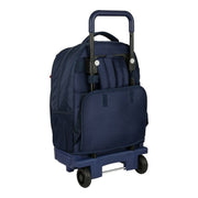 School Rucksack with Wheels Munich Storm Navy Blue (33 x 45 x 22 cm)