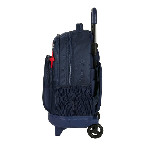 School Rucksack with Wheels Munich Storm Navy Blue (33 x 45 x 22 cm)