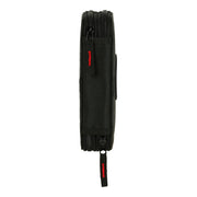Double Pencil Case Paul Frank Team Player Black (12.5 x 19.5 x 4 cm) (28 pcs)