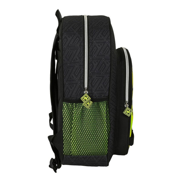 School Bag Nerf Friends forever Black Lime (32 x 38 x 12 cm)