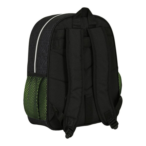 School Bag Nerf Friends forever Black Lime (32 x 38 x 12 cm)