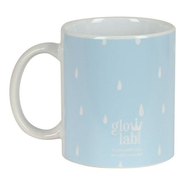 Henkelbecher Glow Lab Nube aus Keramik Hellblau (350 ml)