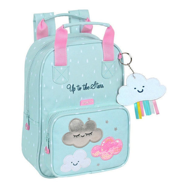 School Bag Glow Lab Nube Light Blue (20 x 28 x 8 cm)