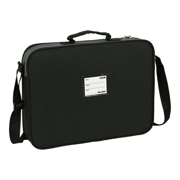 School Satchel BlackFit8 Skull Black Grey (38 x 28 x 6 cm)