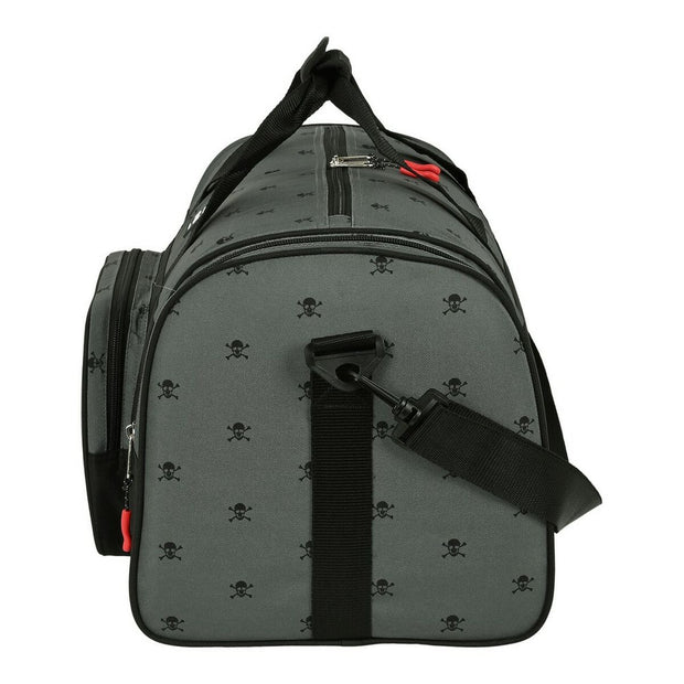 Sporttasche BlackFit8 Skull Schwarz Grau (55 x 26 x 27 cm)