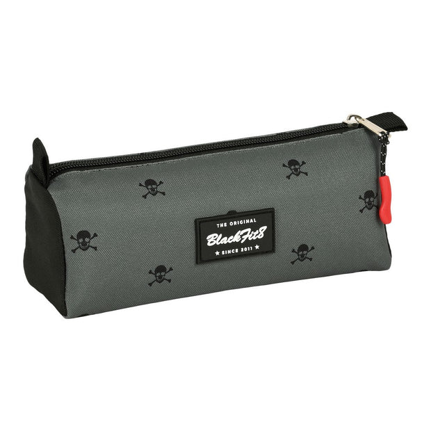 School Case BlackFit8 Skull Black Grey (21 x 8 x 7 cm)