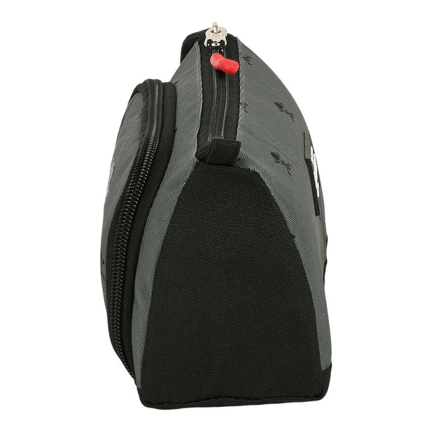 School Case BlackFit8 Skull Black Grey (20 x 11 x 8.5 cm)