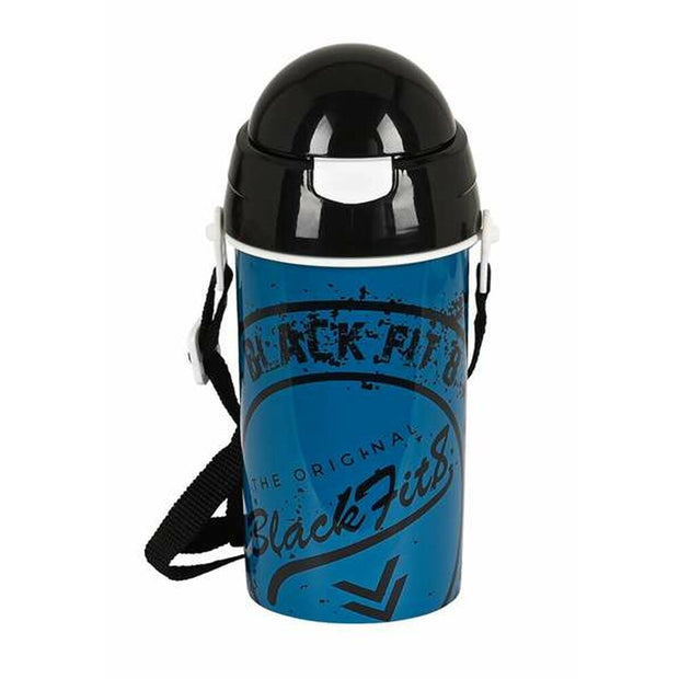 Wasserflasche BlackFit8 Stamp Blau (500 ml)