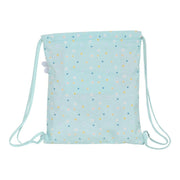 Backpack with Strings BlackFit8 Daisies Light Blue (35 x 40 x 1 cm)