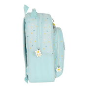 School Bag BlackFit8 Daisies Blue