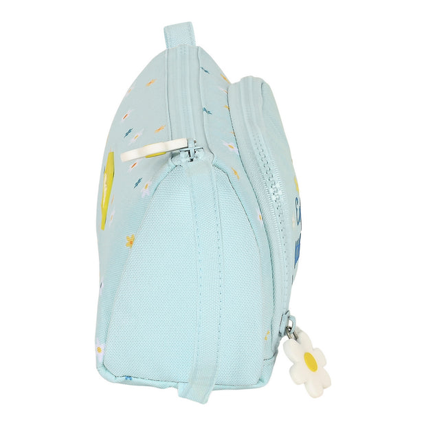 School Case BlackFit8 Daisies Light Blue (20 x 11 x 8.5 cm)