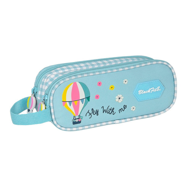 School Case BlackFit8 Fly With Me White Sky blue (21 x 8 x 6 cm)