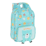 School Bag Safta Cat Turquoise (20 x 28 x 8 cm)