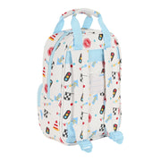 School Bag Safta My car White Multicolour (20 x 28 x 8 cm)