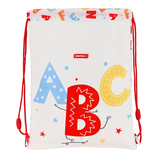 Backpack with Strings Safta Alphabet (26 x 34 x 1 cm)