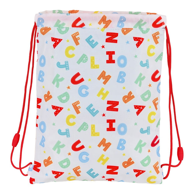 Backpack with Strings Safta Alphabet (26 x 34 x 1 cm)
