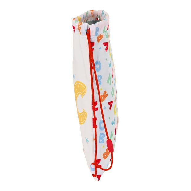 Backpack with Strings Safta Alphabet (26 x 34 x 1 cm)