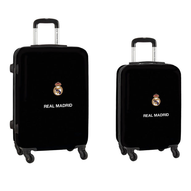 Koffer für die Kabine Real Madrid C.F. Weiß Türkisgrün 20''/24'' (40 x 63 x 26 cm) (2 pcs)