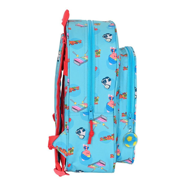 School Bag Cleo & Cuquin Good night Blue (26 x 34 x 11 cm)
