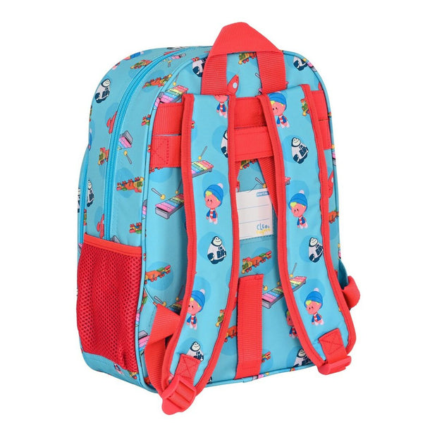 School Bag Cleo & Cuquin Good night Blue (26 x 34 x 11 cm)