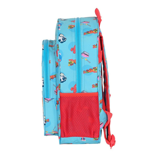 School Bag Cleo & Cuquin Good night Blue (26 x 34 x 11 cm)