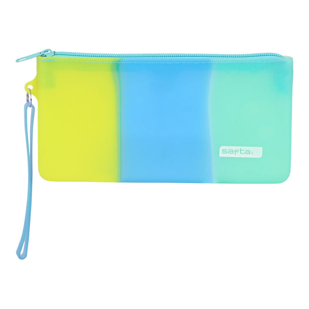 School Case Safta Blue Green Yellow (21 x 10.5 x 2 cm)