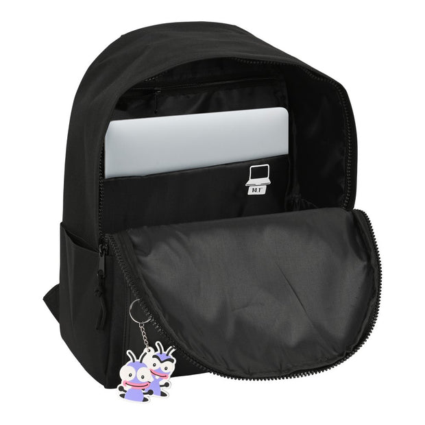 School Bag El Hormiguero Black (31 x 40 x 16 cm)