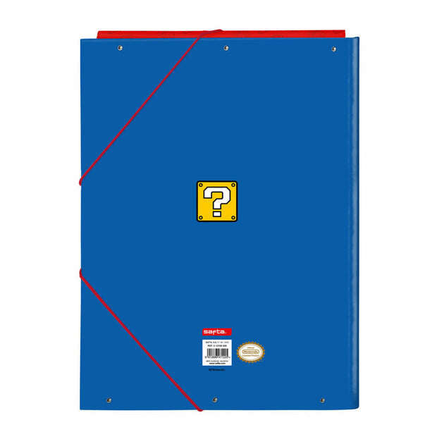 Folder Super Mario Red Blue A4 (26 x 33.5 x 2.5 cm)