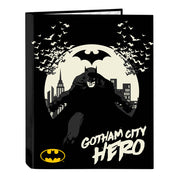 Ring binder Batman Hero Black A4 (26.5 x 33 x 4 cm)