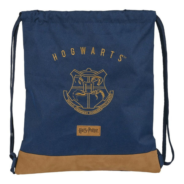 Backpack with Strings Harry Potter Magical Brown Navy Blue (35 x 40 x 1 cm)