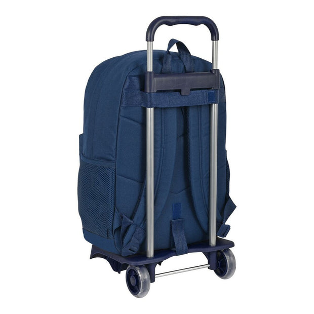 School Rucksack with Wheels Harry Potter Magical Brown Navy Blue (30 x 43 x 14 cm)