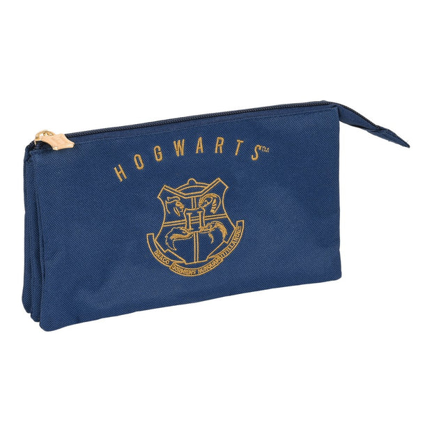 School Case Harry Potter Magical Brown Navy Blue (22 x 12 x 3 cm)