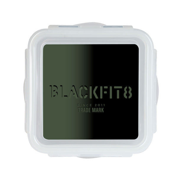 Lunchbox BlackFit8 Gradient Kunststoff Schwarz Militärgrün (13 x 7.5 x 13 cm)