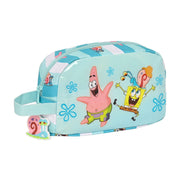 Thermo-Vesperbox Spongebob Stay positive Blau Weiß (21.5 x 12 x 6.5 cm)