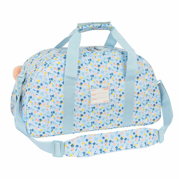 Sporttasche Moos Lovely Hellblau (50 x 26 x 20 cm)