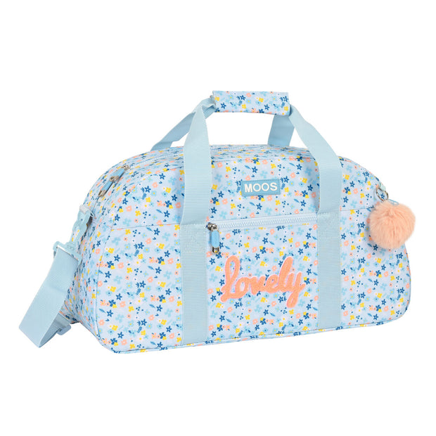 Sporttasche Moos Lovely Hellblau (50 x 26 x 20 cm)