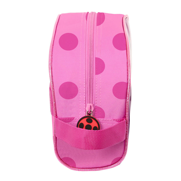 Kulturbeutel für die Schule Lady Bug Pink (26 x 16 x 9 cm)