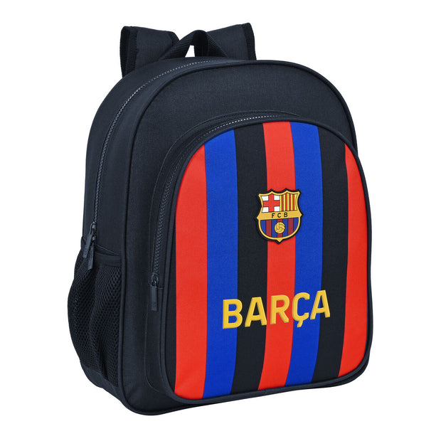 School Bag F.C. Barcelona Maroon Navy Blue (32 x 38 x 12 cm)